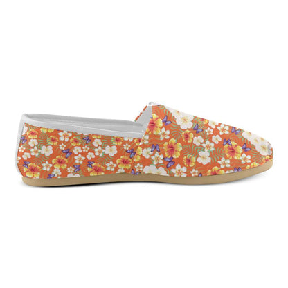 Tropical Flower Pattern Print Design TF027 Women Casual Shoes-JorJune.com