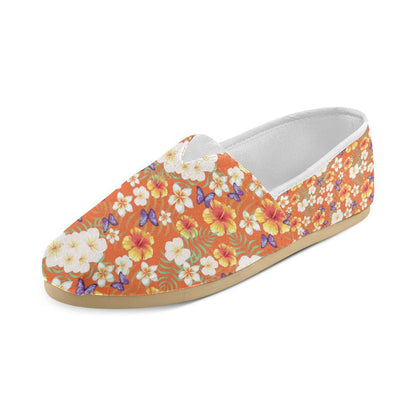Tropical Flower Pattern Print Design TF027 Women Casual Shoes-JorJune.com
