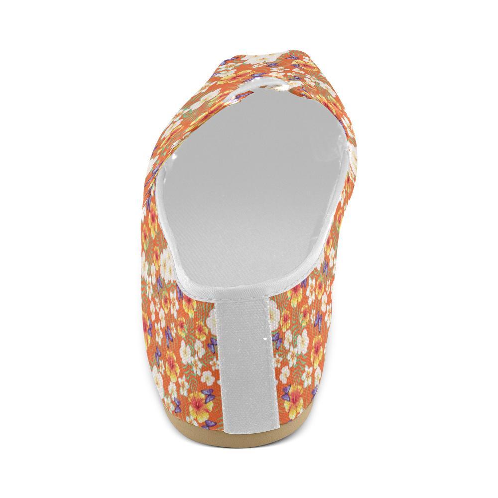 Tropical Flower Pattern Print Design TF027 Women Casual Shoes-JorJune.com