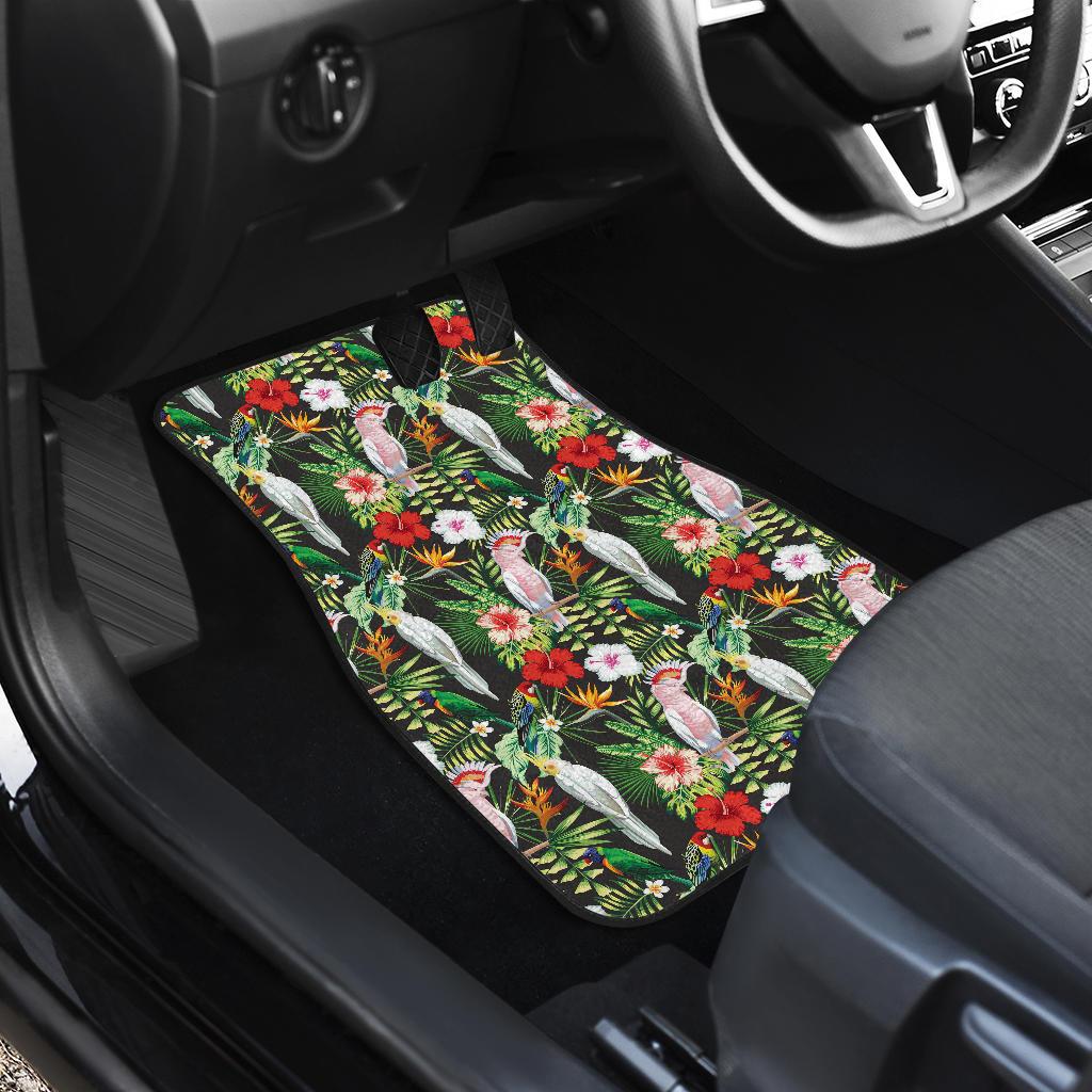Tropical Flower Pattern Print Design TF03 Car Floor Mats-JORJUNE.COM
