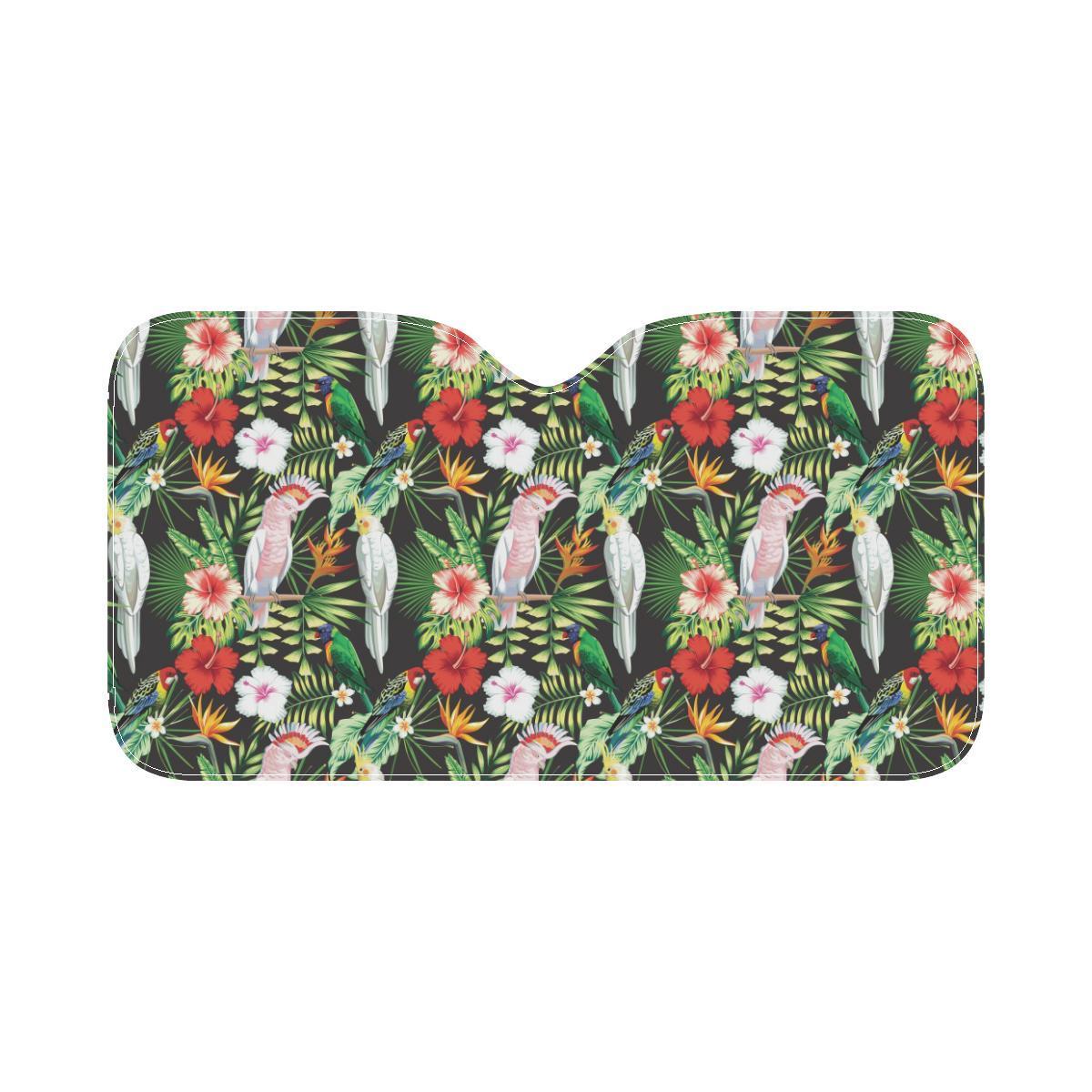 Tropical Flower Pattern Print Design TF03 Car Sun Shade-JorJune