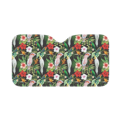 Tropical Flower Pattern Print Design TF03 Car Sun Shade-JorJune