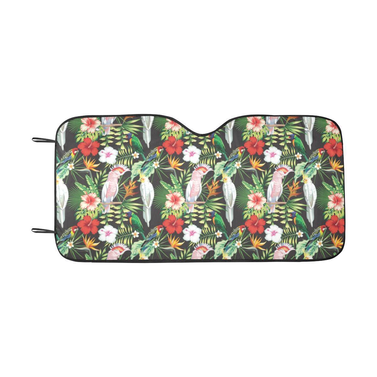 Tropical Flower Pattern Print Design TF03 Car Sun Shade-JorJune