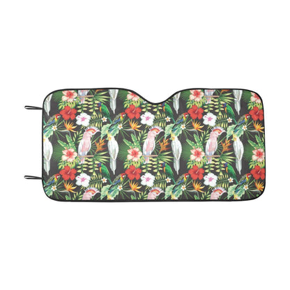 Tropical Flower Pattern Print Design TF03 Car Sun Shade-JorJune