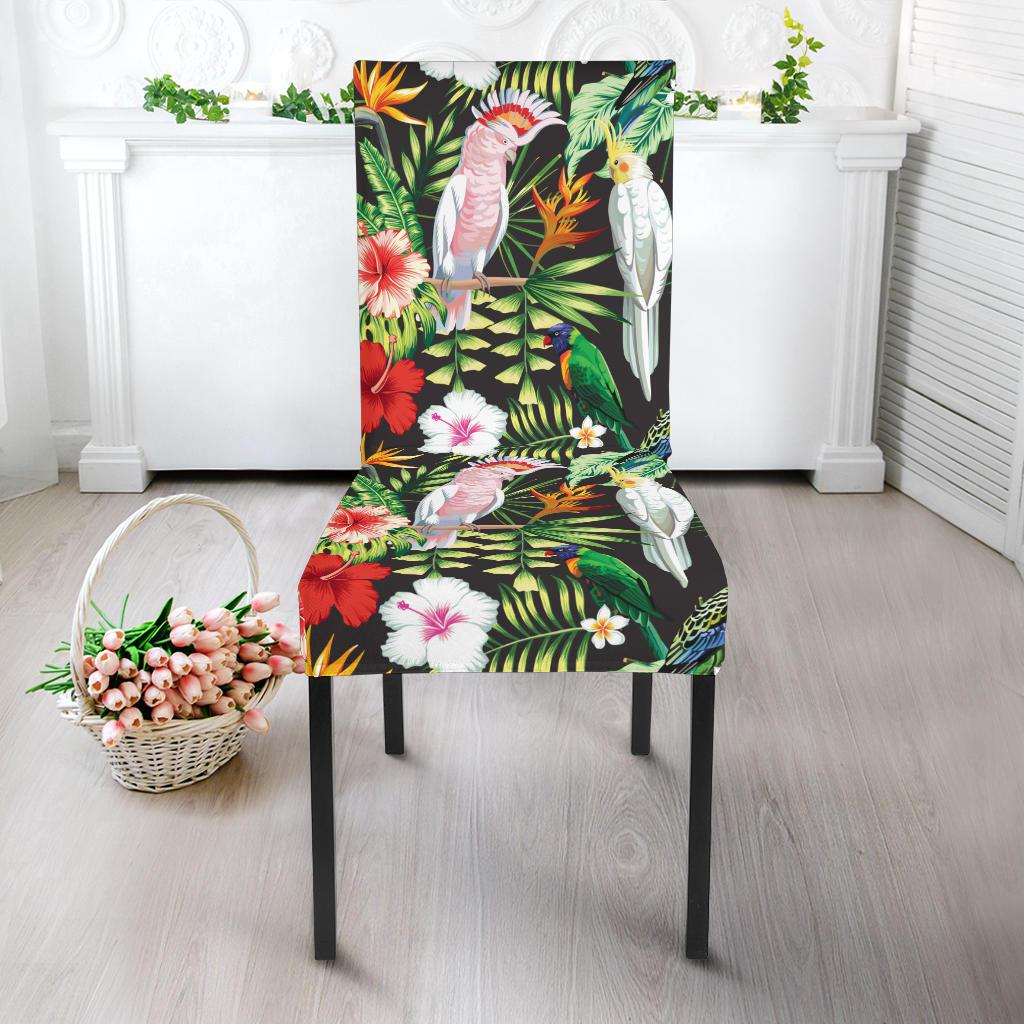 Tropical Flower Pattern Print Design TF03 Dining Chair Slipcover-JORJUNE.COM