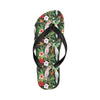 Tropical Flower Pattern Print Design TF03 Flip Flops-JorJune