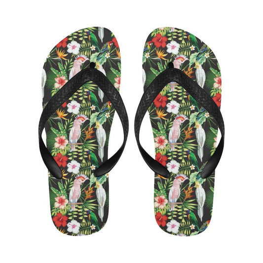 Tropical Flower Pattern Print Design TF03 Flip Flops-JorJune