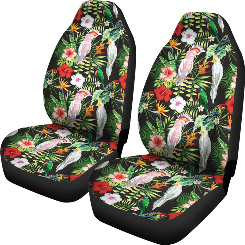 Tropical Flower Pattern Print Design TF03 Universal Fit Car Seat Covers-JorJune