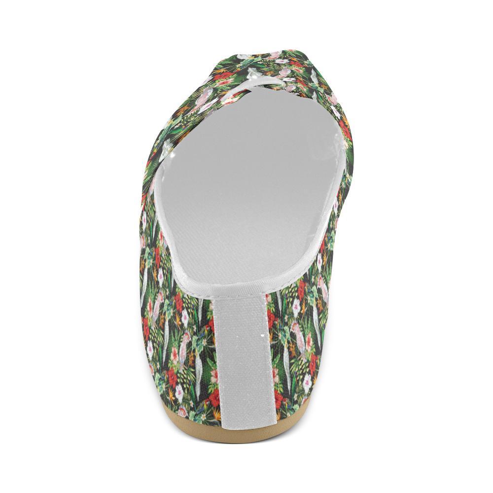 Tropical Flower Pattern Print Design TF03 Women Casual Shoes-JorJune.com