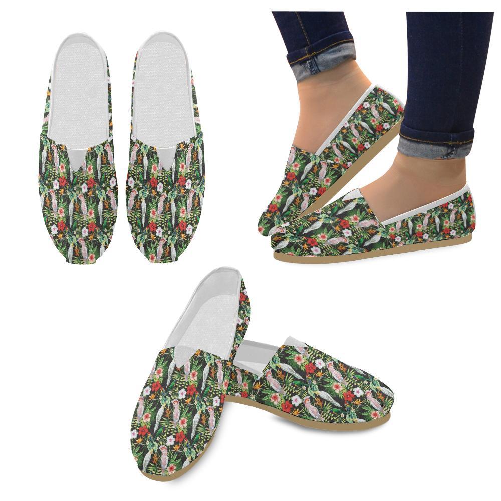 Tropical Flower Pattern Print Design TF03 Women Casual Shoes-JorJune.com