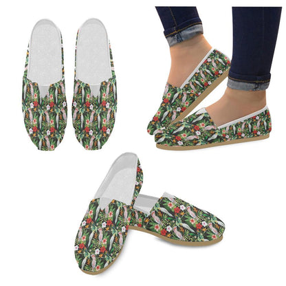 Tropical Flower Pattern Print Design TF03 Women Casual Shoes-JorJune.com