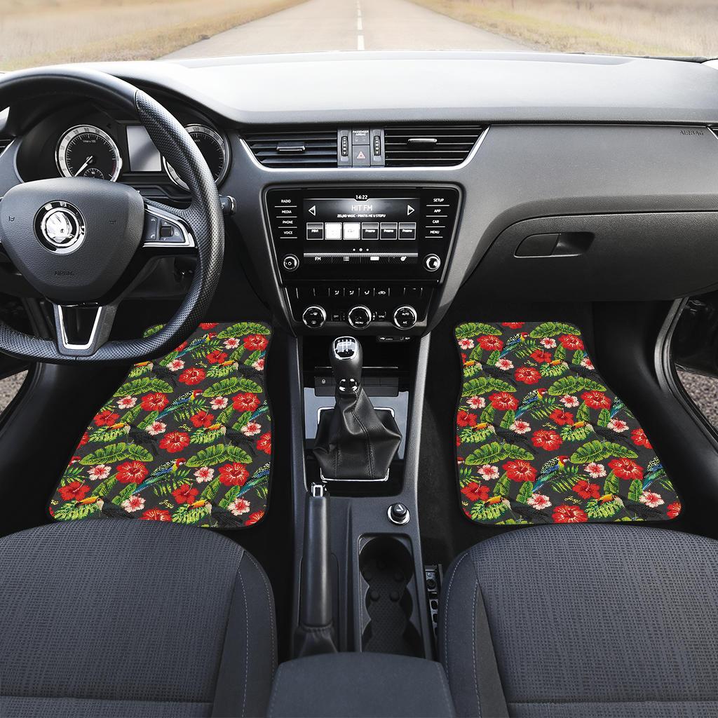 Tropical Flower Pattern Print Design TF04 Car Floor Mats-JORJUNE.COM