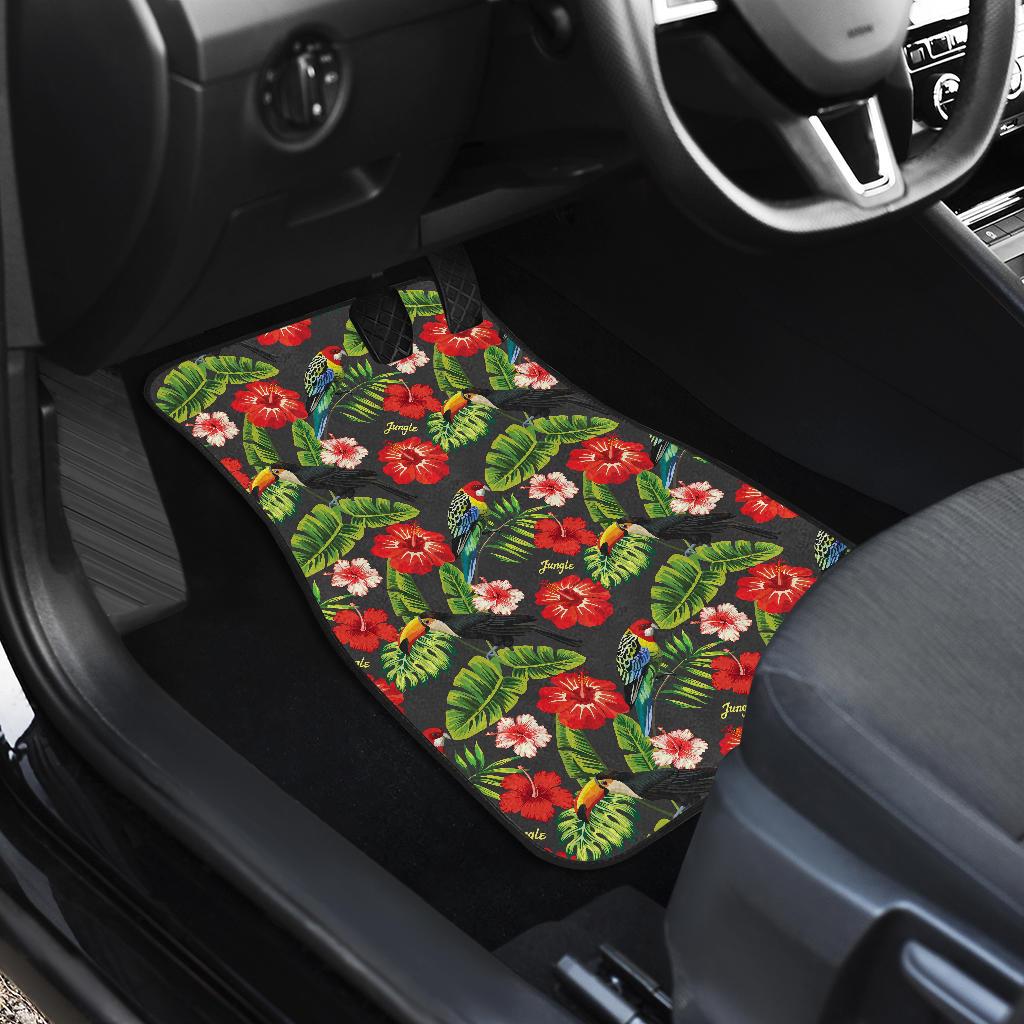 Tropical Flower Pattern Print Design TF04 Car Floor Mats-JORJUNE.COM