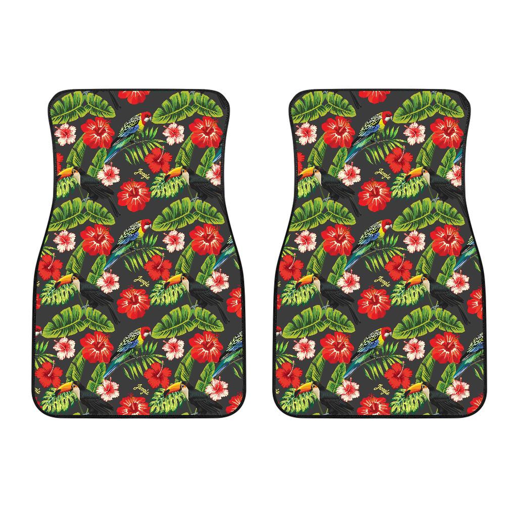 Tropical Flower Pattern Print Design TF04 Car Floor Mats-JORJUNE.COM