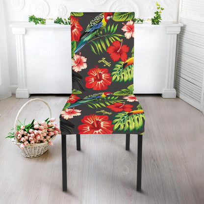 Tropical Flower Pattern Print Design TF04 Dining Chair Slipcover-JORJUNE.COM