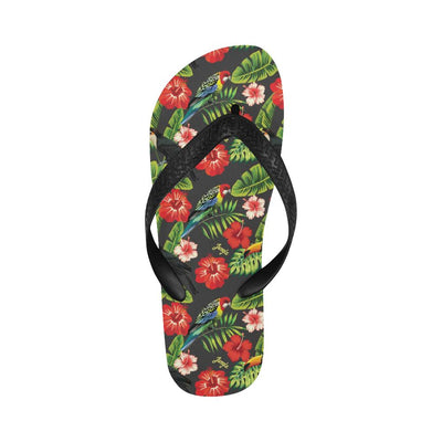 Tropical Flower Pattern Print Design TF04 Flip Flops-JorJune