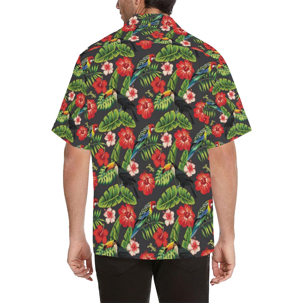 Tropical Flower Pattern Print Design TF04 Men Hawaiian Shirt-JorJune