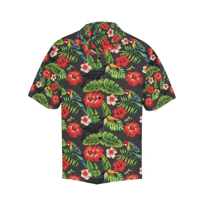 Tropical Flower Pattern Print Design TF04 Men Hawaiian Shirt-JorJune