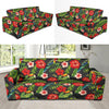 Tropical Flower Pattern Print Design TF04 Sofa Slipcover-JORJUNE.COM