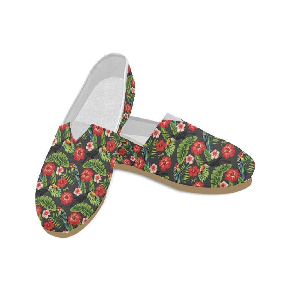 Tropical Flower Pattern Print Design TF04 Women Casual Shoes-JorJune.com