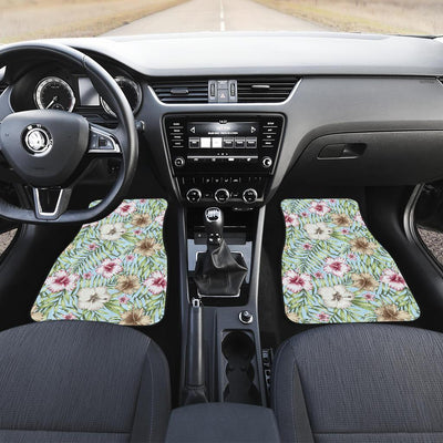 Tropical Flower Pattern Print Design TF05 Car Floor Mats-JORJUNE.COM