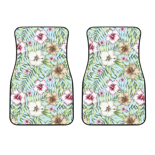 Tropical Flower Pattern Print Design TF05 Car Floor Mats-JORJUNE.COM
