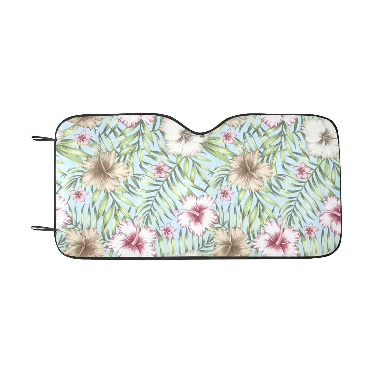 Tropical Flower Pattern Print Design TF05 Car Sun Shade-JorJune