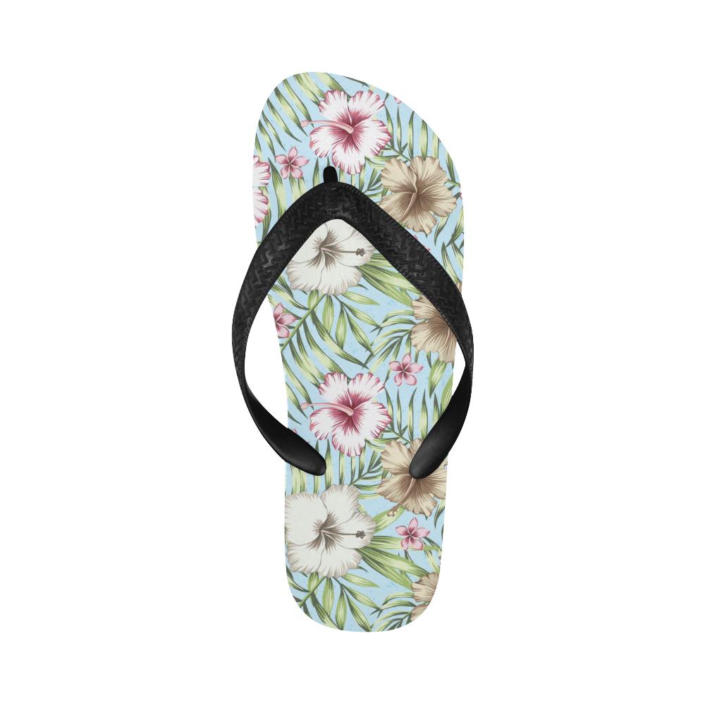Tropical Flower Pattern Print Design TF05 Flip Flops-JorJune