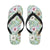 Tropical Flower Pattern Print Design TF05 Flip Flops-JorJune