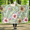 Tropical Flower Pattern Print Design TF05 Hooded Blanket-JORJUNE.COM