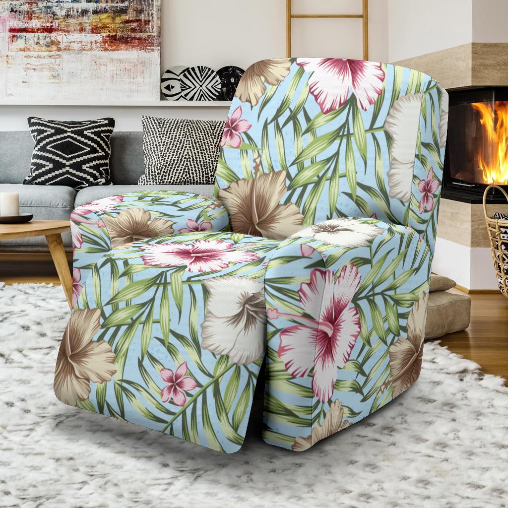Tropical Flower Pattern Print Design TF05 Recliner Slipcover-JORJUNE.COM