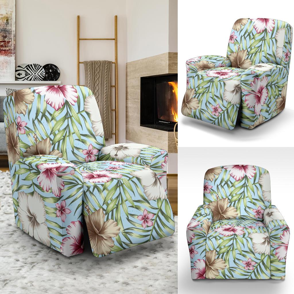 Tropical Flower Pattern Print Design TF05 Recliner Slipcover-JORJUNE.COM