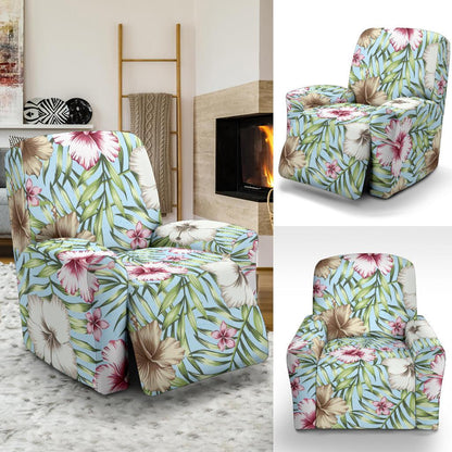 Tropical Flower Pattern Print Design TF05 Recliner Slipcover-JORJUNE.COM