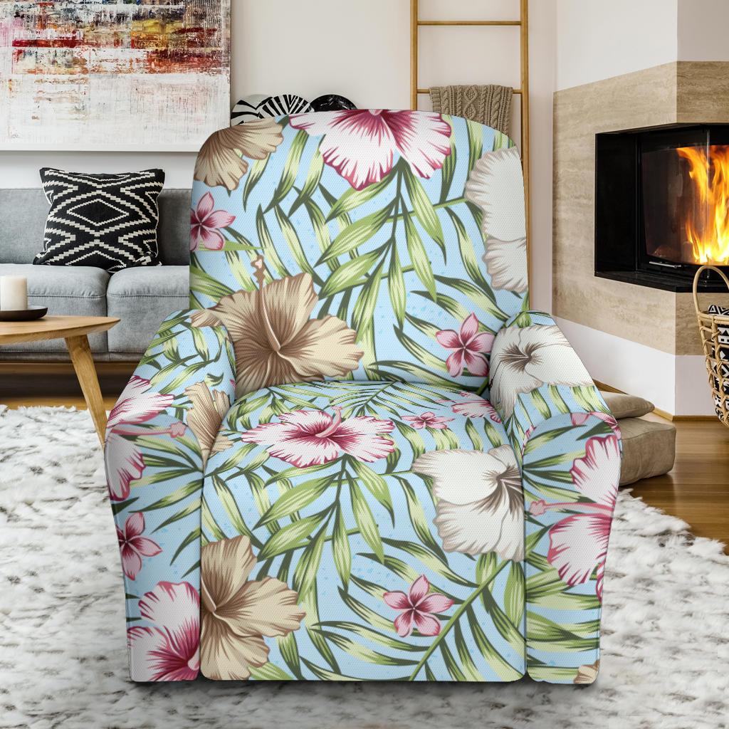 Tropical Flower Pattern Print Design TF05 Recliner Slipcover-JORJUNE.COM