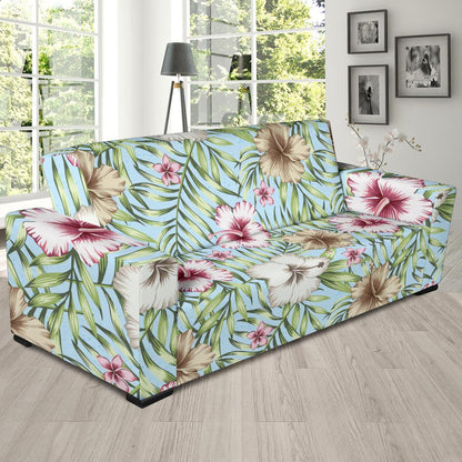 Tropical Flower Pattern Print Design TF05 Sofa Slipcover-JORJUNE.COM