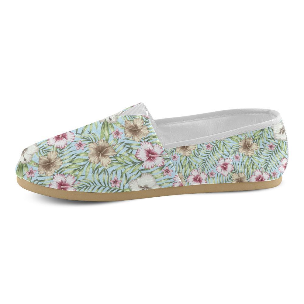 Tropical Flower Pattern Print Design TF05 Women Casual Shoes-JorJune.com