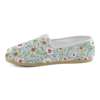 Tropical Flower Pattern Print Design TF05 Women Casual Shoes-JorJune.com