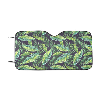 Tropical Flower Pattern Print Design TF06 Car Sun Shade-JorJune