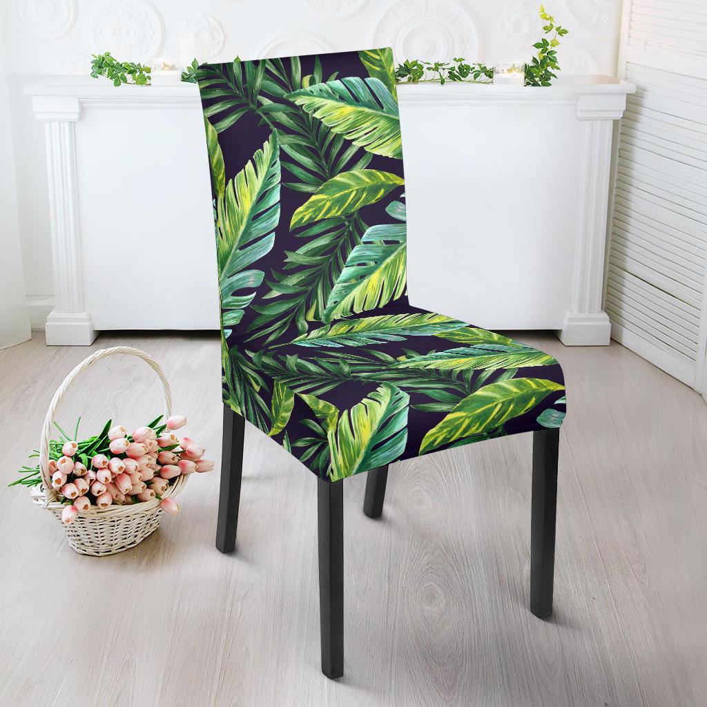Tropical Flower Pattern Print Design TF06 Dining Chair Slipcover-JORJUNE.COM