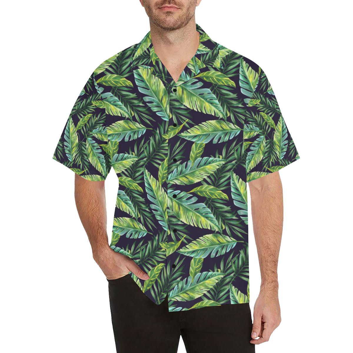 Tropical Flower Pattern Print Design TF06 Men Hawaiian Shirt-JorJune
