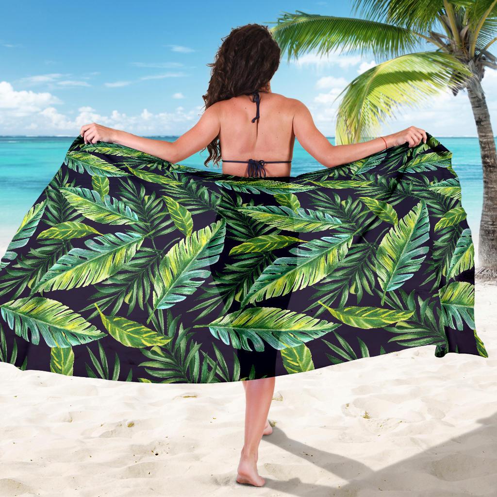Tropical Flower Pattern Print Design TF06 Sarong Pareo Wrap-JORJUNE.COM