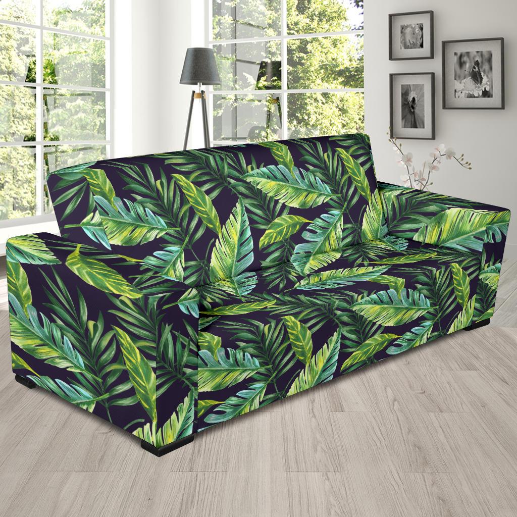 Tropical Flower Pattern Print Design TF06 Sofa Slipcover-JORJUNE.COM