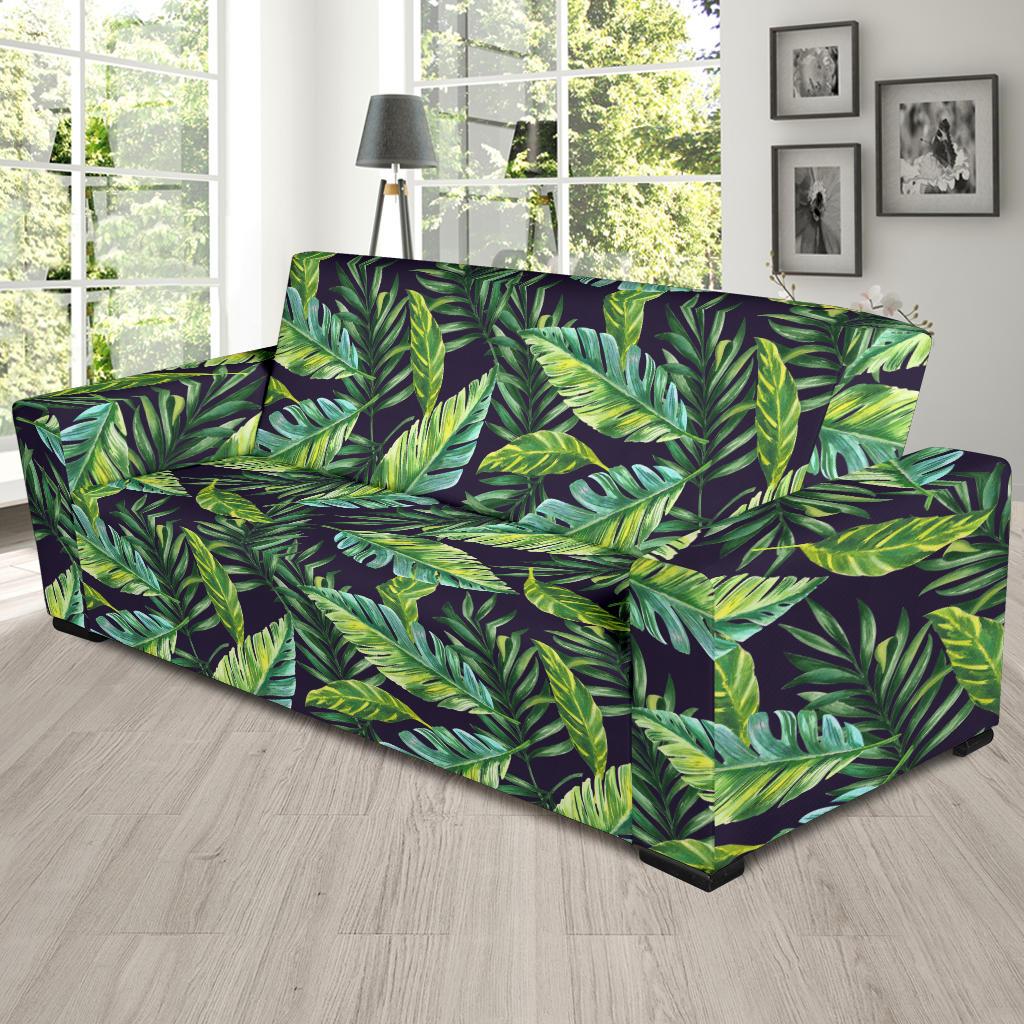 Tropical Flower Pattern Print Design TF06 Sofa Slipcover-JORJUNE.COM