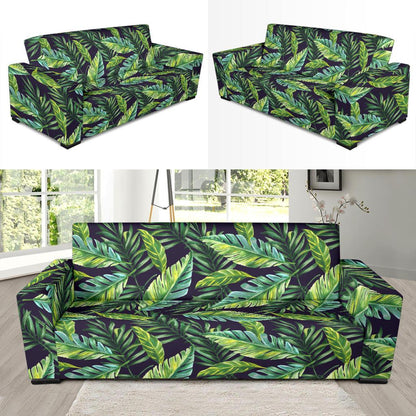 Tropical Flower Pattern Print Design TF06 Sofa Slipcover-JORJUNE.COM