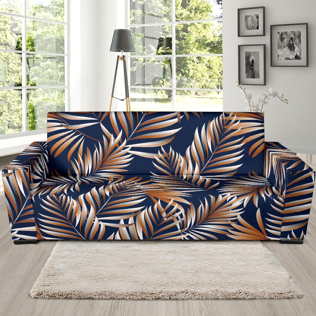Tropical Flower Pattern Print Design TF07 Sofa Slipcover-JORJUNE.COM