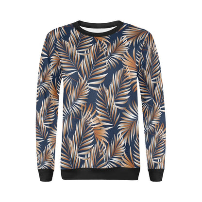 Tropical Flower Pattern Print Design TF07 Women Long Sleeve Sweatshirt-JorJune