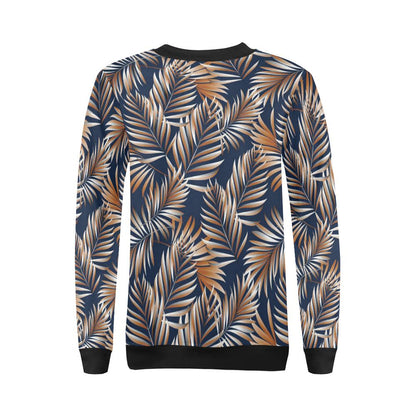 Tropical Flower Pattern Print Design TF07 Women Long Sleeve Sweatshirt-JorJune