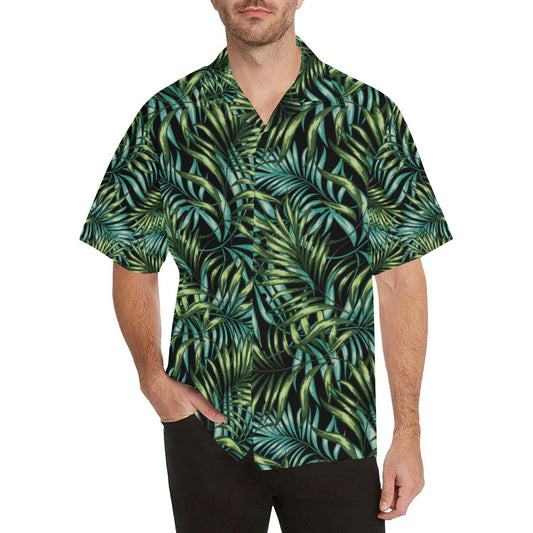 Tropical Flower Pattern Print Design TF08 Men Hawaiian Shirt-JorJune