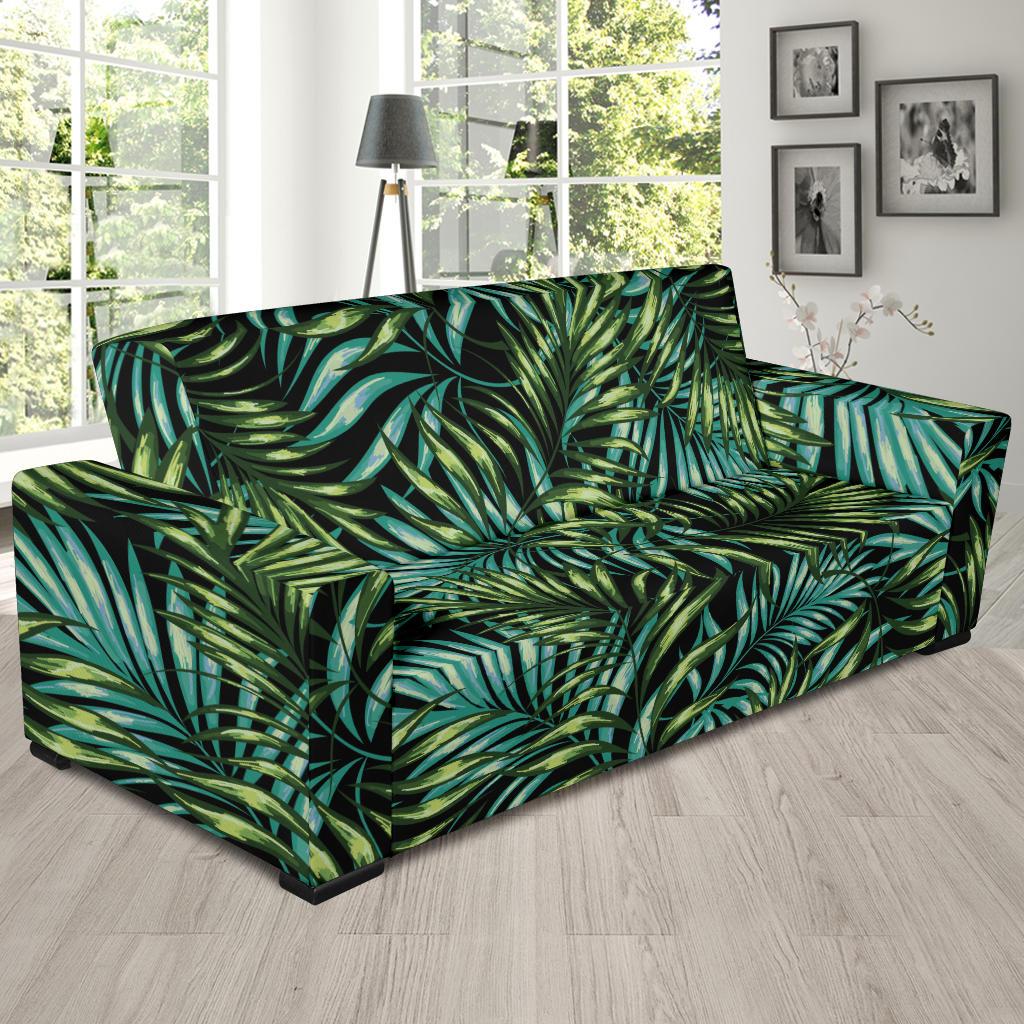 Tropical Flower Pattern Print Design TF08 Sofa Slipcover-JORJUNE.COM