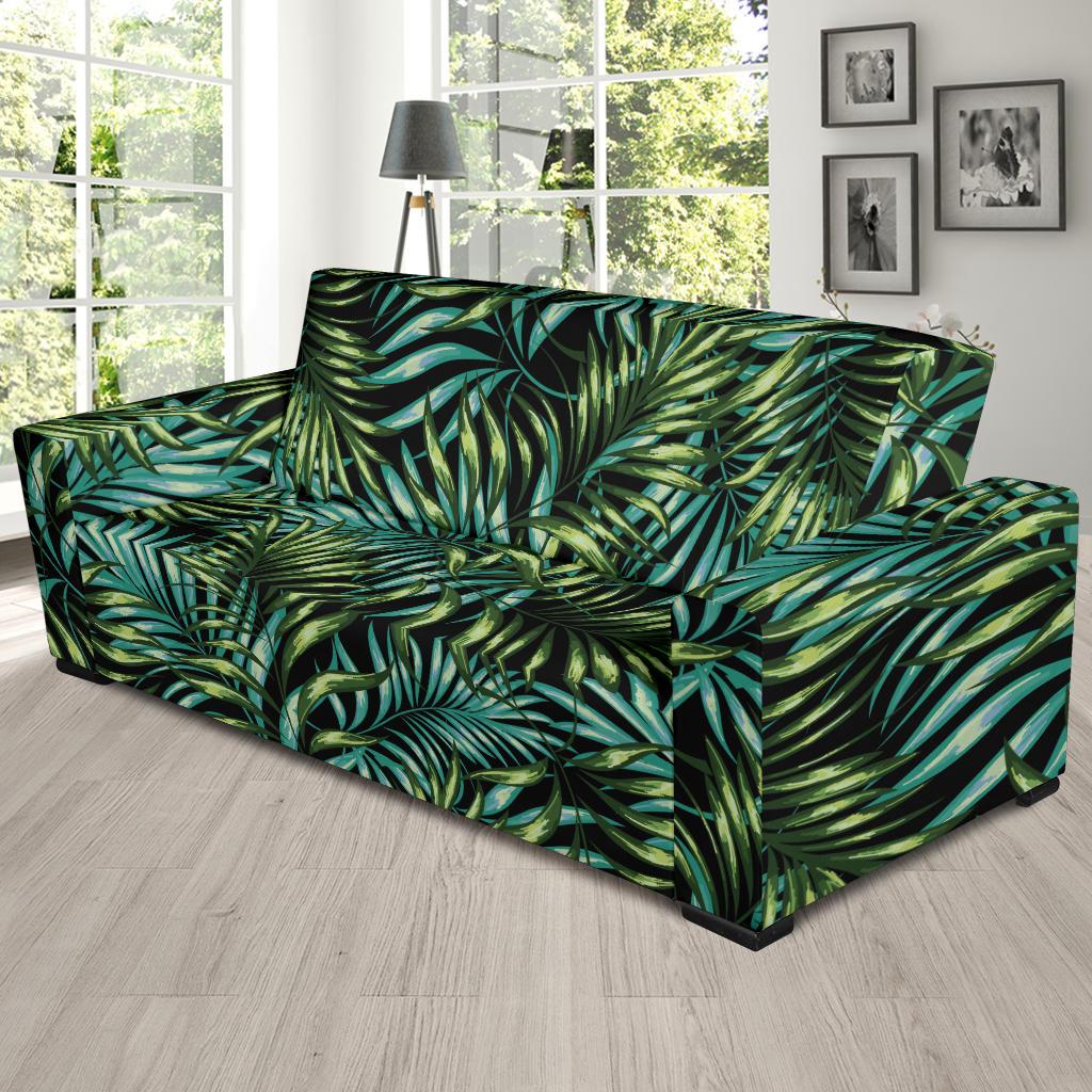 Tropical Flower Pattern Print Design TF08 Sofa Slipcover-JORJUNE.COM